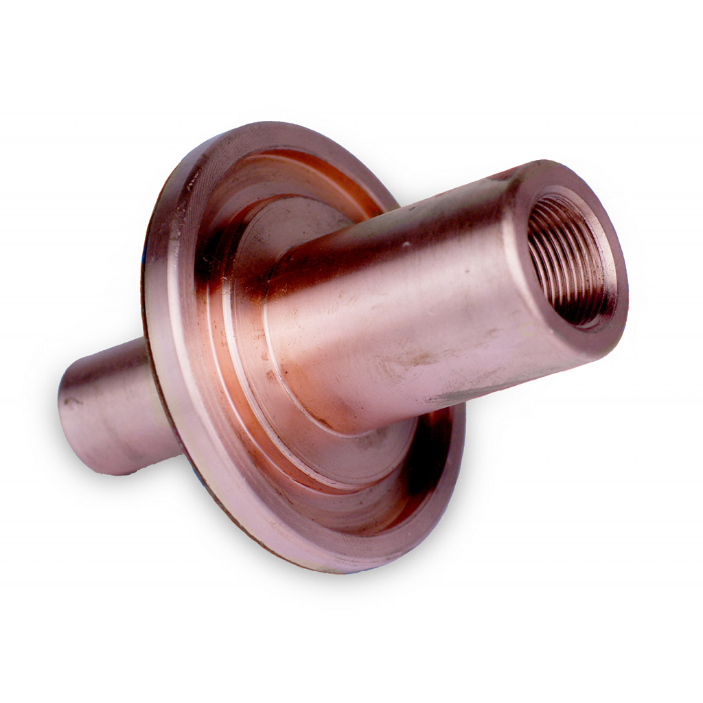 CNC Machined Electrical Contact made from a Copper Forging