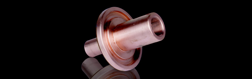 Machined Electrical Contact made from a Copper Forging